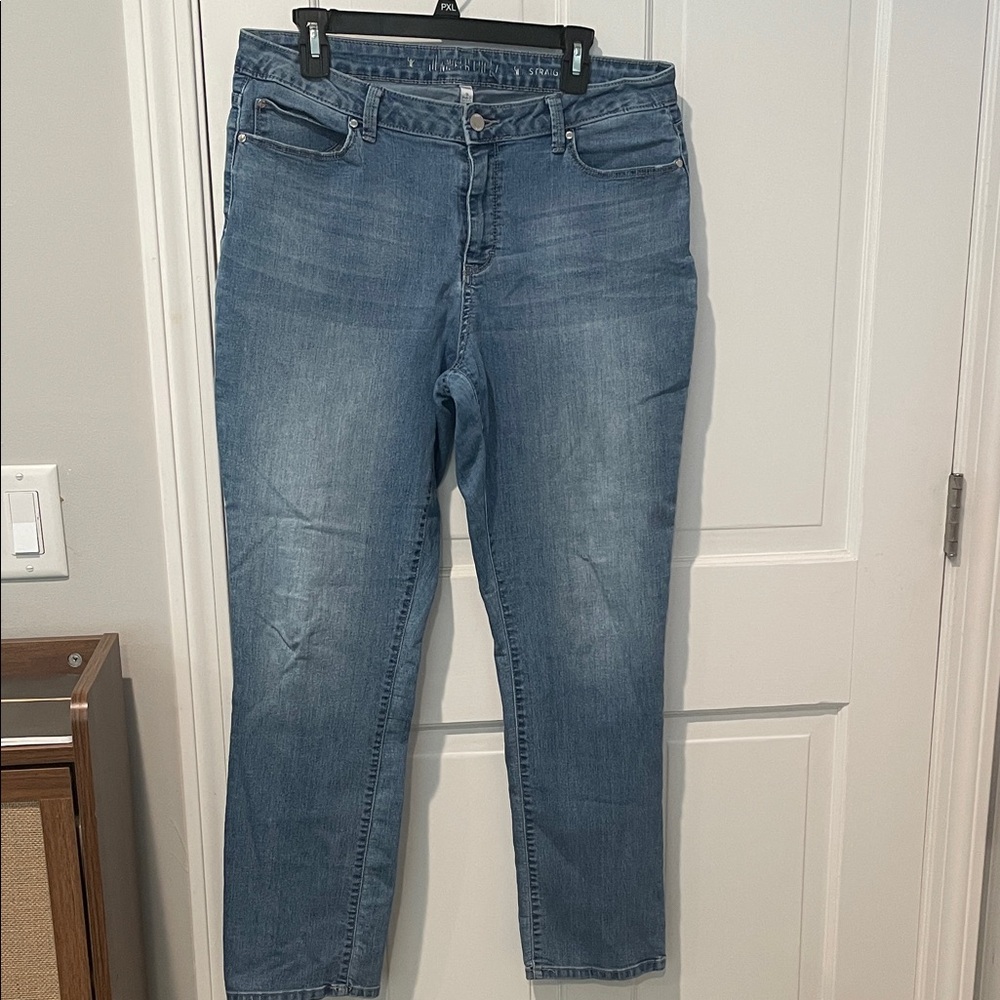 Jennifer Lopez Blue Straight Leg Jeans